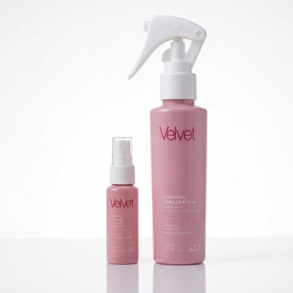 Finalização Essential Velvet - Leave-in Spray e Hair Tonic